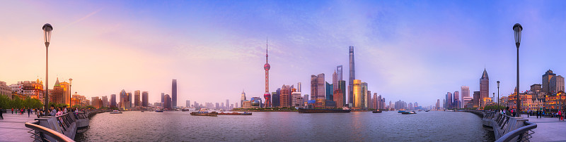 上海天际线的城市