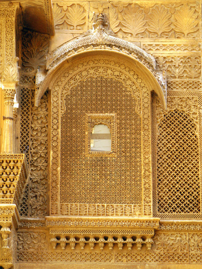 Jaisalmer的王公宫殿，宏伟的“黄金城”