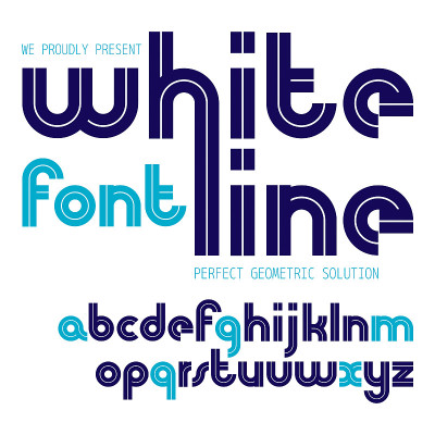 Set of vector rounded lower case English alphabet 