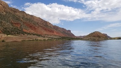 火焰山水库沙漠沉积地层