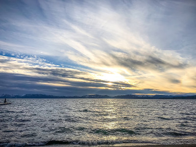 码头在太浩湖
