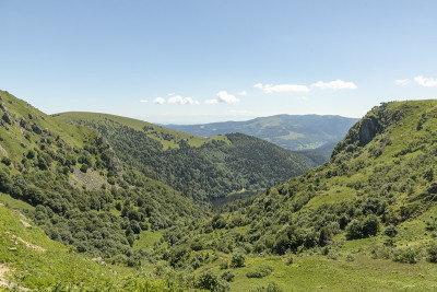 在法国阿尔萨斯地区克里特岛上的le Hoheneck山顶