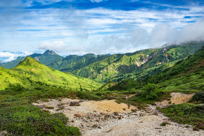 日本志贺高根的夏日美景。