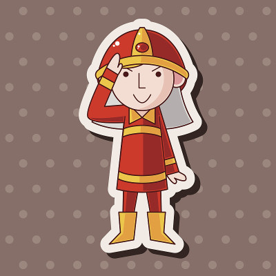 消防员主题元素