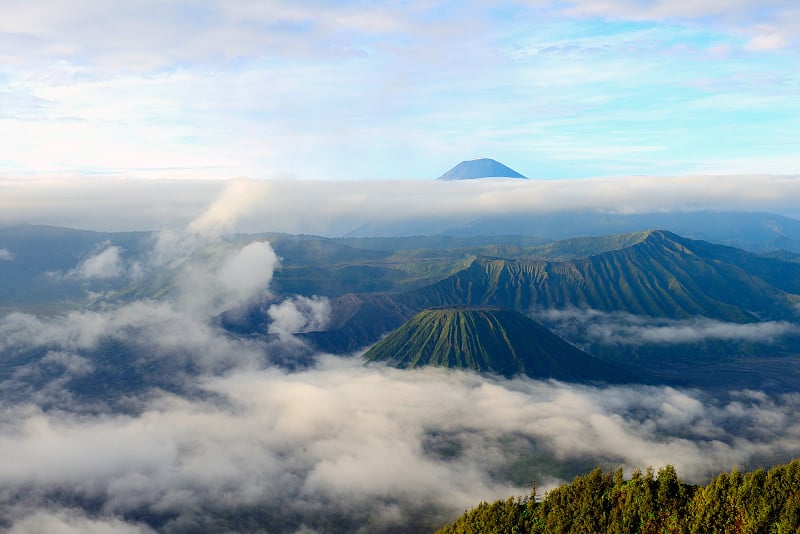 印度尼西亚的布罗莫火山