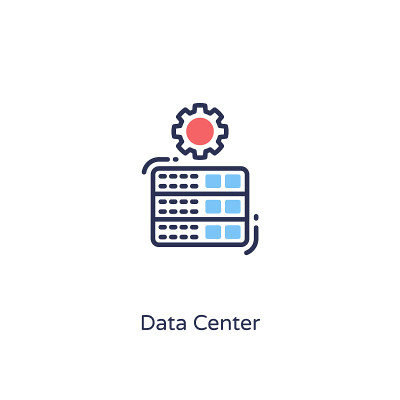 Data Center icon in vector. Logotype