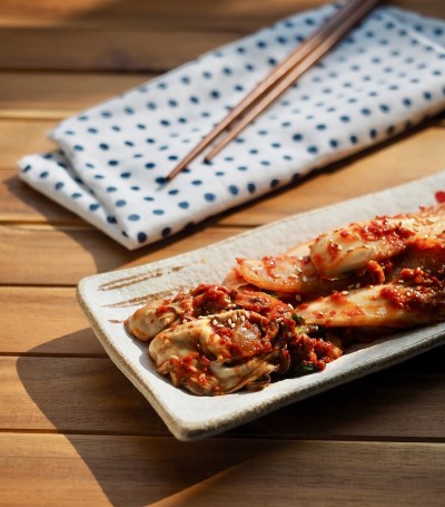 韩国食品牡蛎泡菜