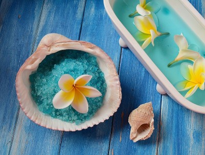 死海盐Spa，身体护理产品，身体盐磨砂