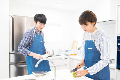 夫妻做午餐
