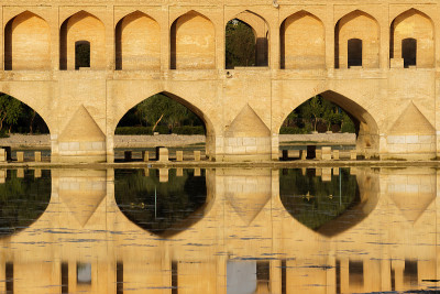 Esfahan Iran Si o seh pol Bridge in Esfahan, Iran，