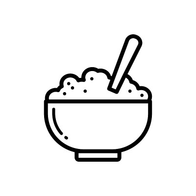 饭碗图标矢量设计模板