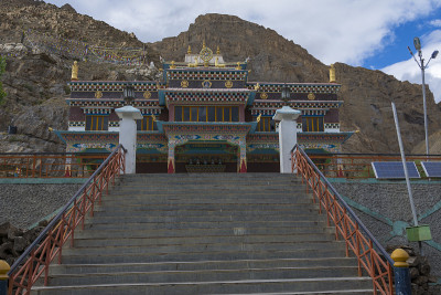 印度喜马偕尔邦Kaza镇的Sakya Tenggyu修道院