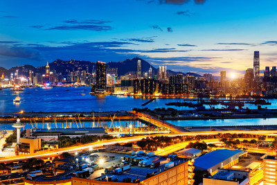 香港日落