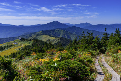 上狭武山和横竹山的山路