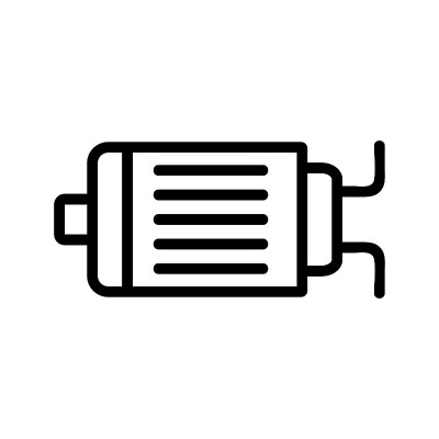 电机图标矢量轮廓插图