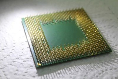 英特尔处理器cpu特写电脑775引脚