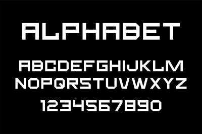 白色的字体和字母