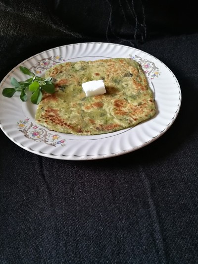 填充paratha库存照片