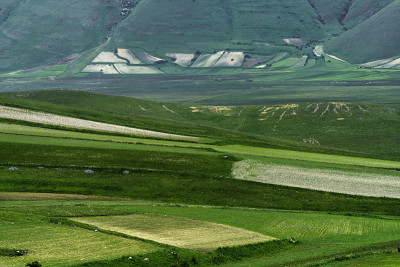钢琴大di Castelluccio，山区和乡村景观
