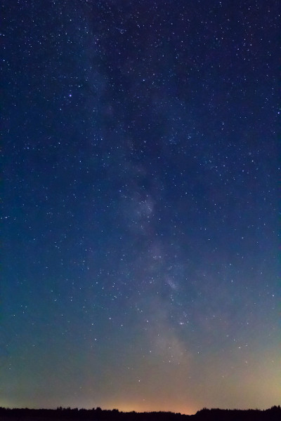 清晨繁星满天