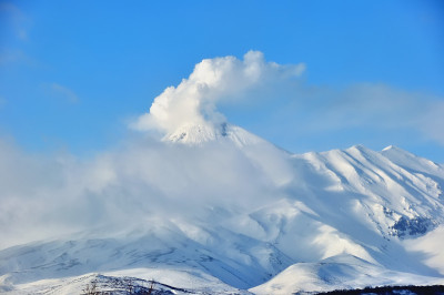 俄罗斯的火山景观