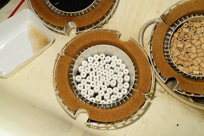 清洗鱼缸的过滤器