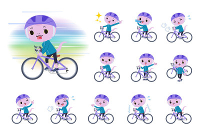 一组蛇女骑着公路自行车