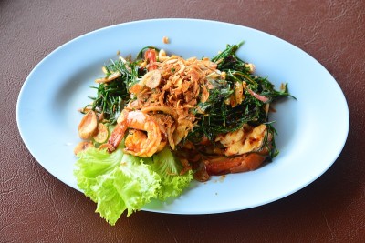 辣味虾Suaeda海上，泰国食物