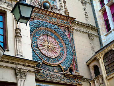 法国鲁昂的大钟点(Gros-Horloge)