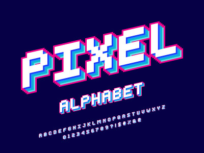 像素字体。