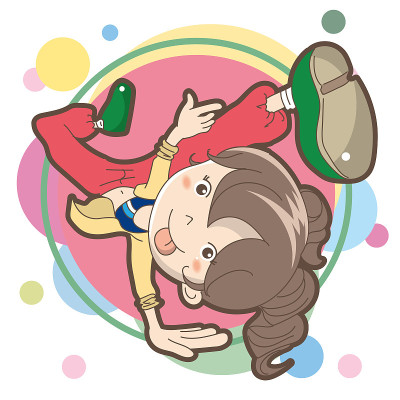 女孩跳舞的图片