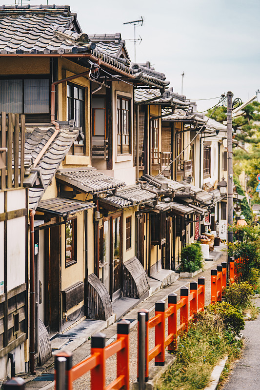 日本东山区的京都房屋