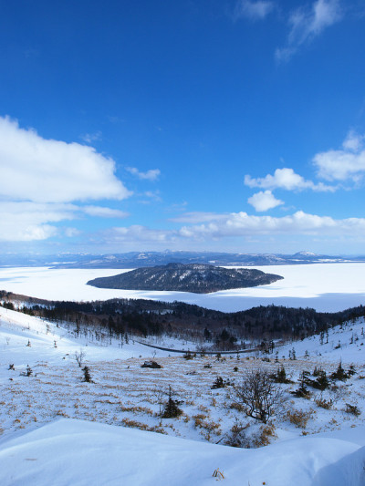 冬天的北海道风景