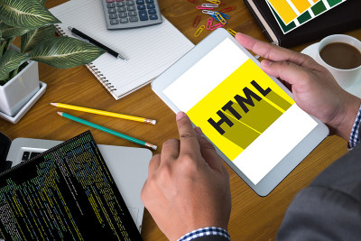 学习HTML，网页开发和网页设计，时髦的长影子平面设计和HTML文字屏幕编程代码Php编程编码网络空