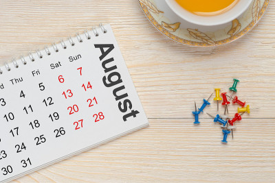 8月日历记事本