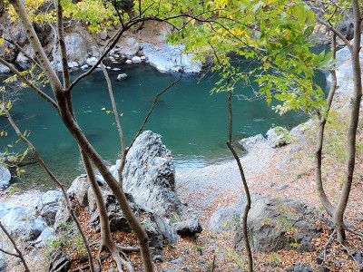 日本山区的秋天