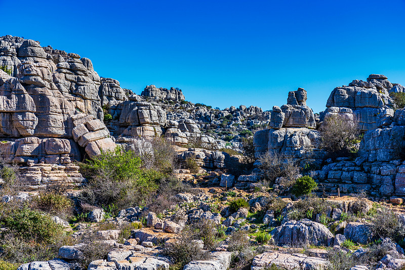 El Torcal de Antequera, Andalusia, Spain，在Antequer