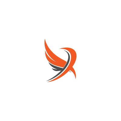 翼标志图标符号矢量设计模板