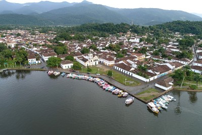 Paraty，巴西里约热内卢鸟瞰图