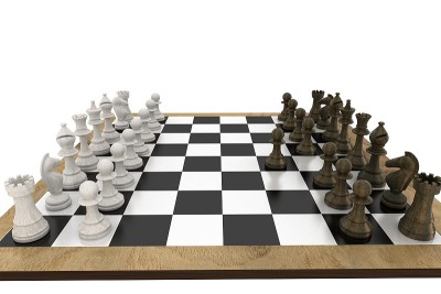 棋子在船上对峙