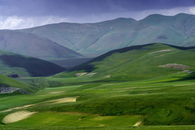 钢琴大di Castelluccio，山区和乡村景观