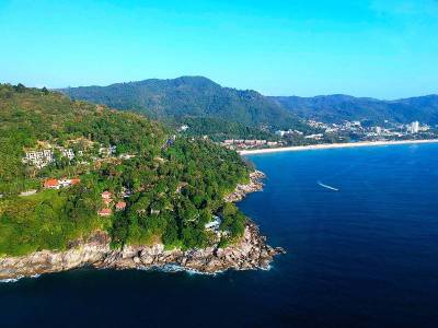 泰国普吉岛全景鸟瞰图