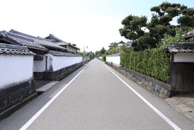 萩城的街景