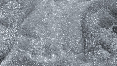 熔融液态金属3D渲染插图