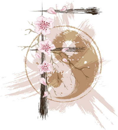 亚洲风格的字母F