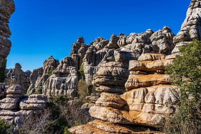 El Torcal de Antequera, Andalusia, Spain，在Antequer