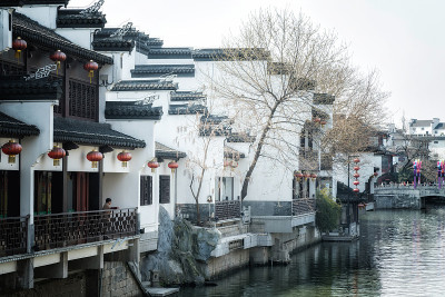 南京秦淮河沿岸古建筑景观