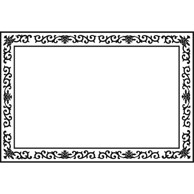 floral border frame