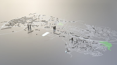 3D未来城市建筑