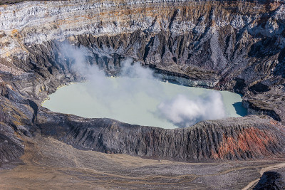 哥斯达黎加的Poas火山